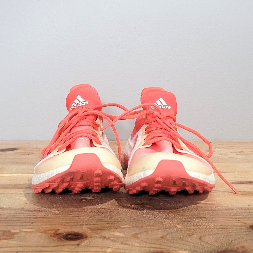 Adidas Climacross BOOST Golf Shoes Women's Orange White F33542 Size 7 - Picture 2 of 11